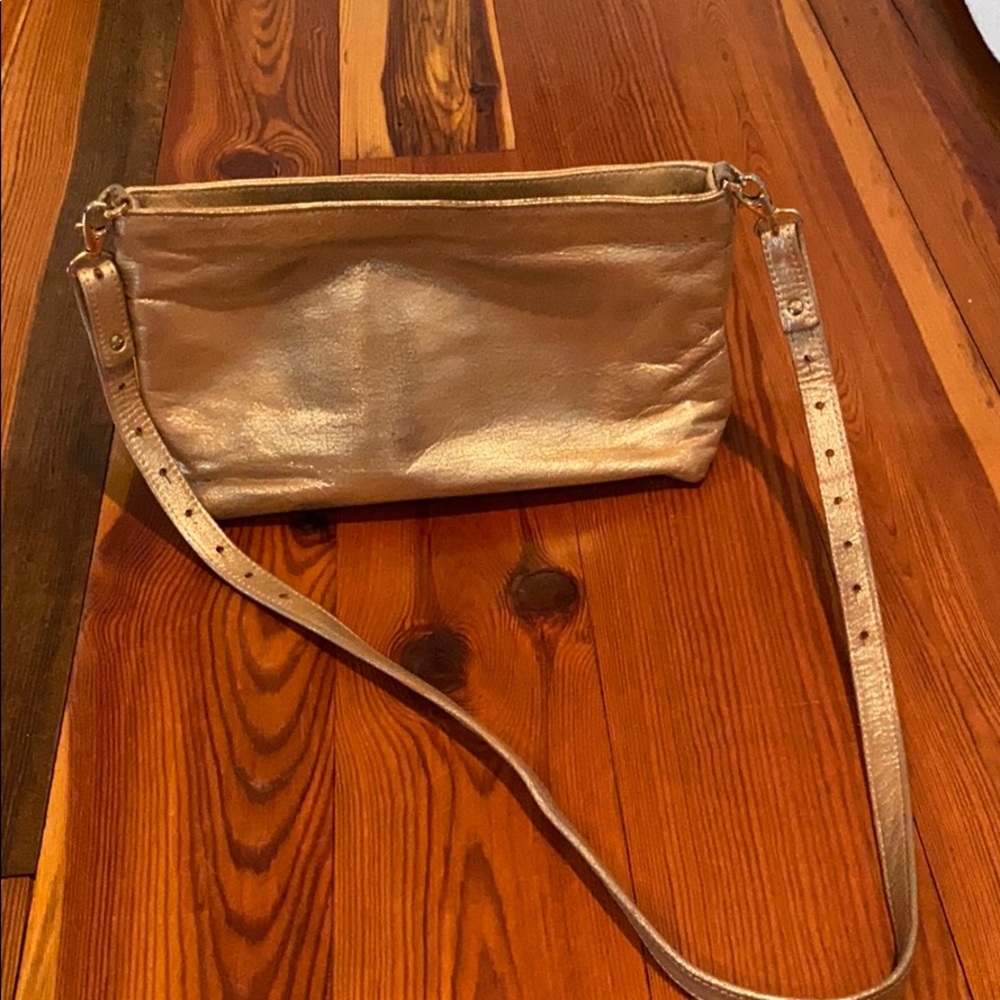 NOHA NADLER gold leather purse